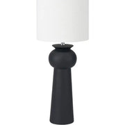 Sloane Black Contemporary Ceramic Table Lamp   Nicholas John Interiors