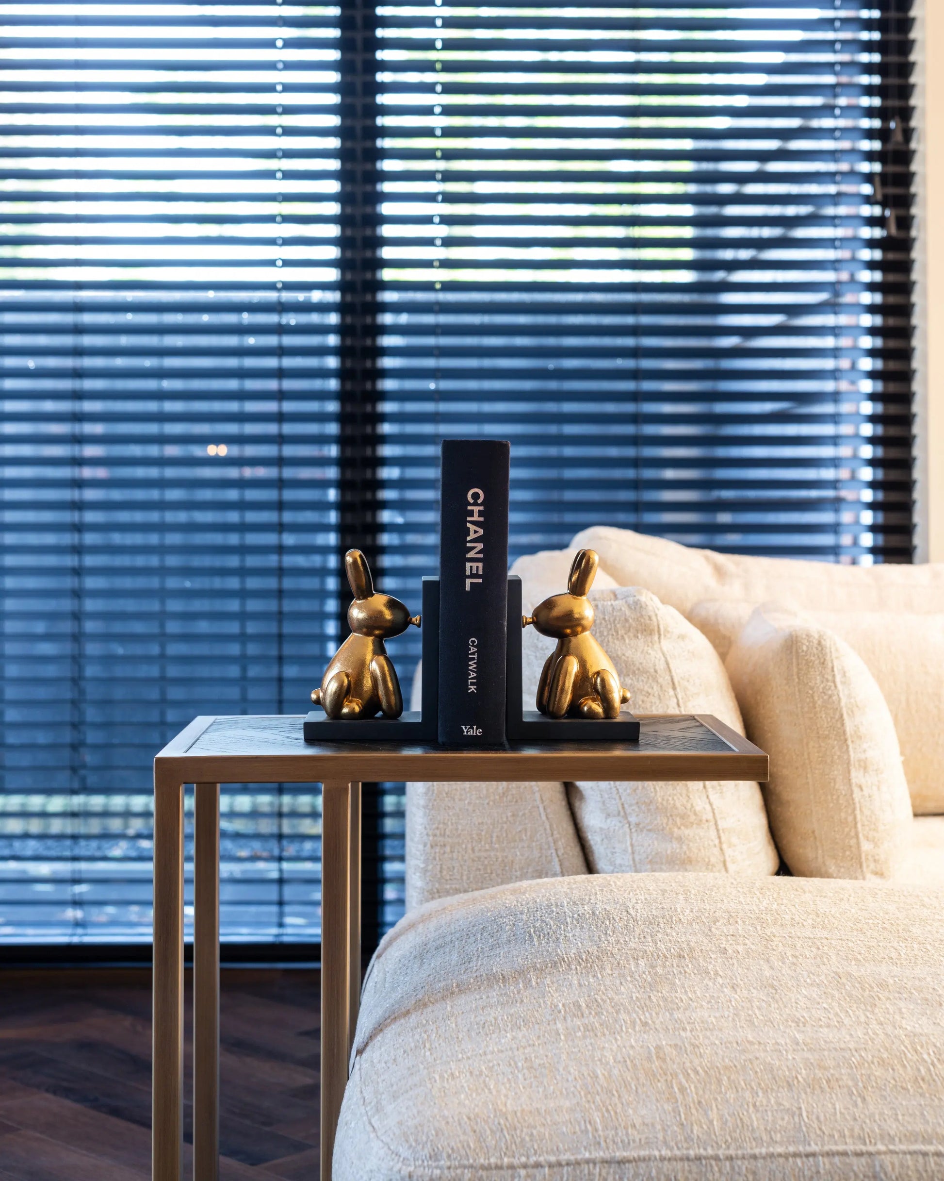 Sofa table Blackbone Brass black rustic   Nicholas John Interiors