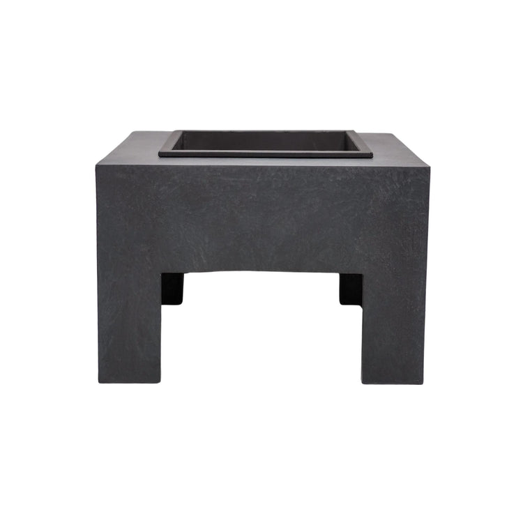 Square Fire Pit & Square Console Granite  Nicholas John Interiors