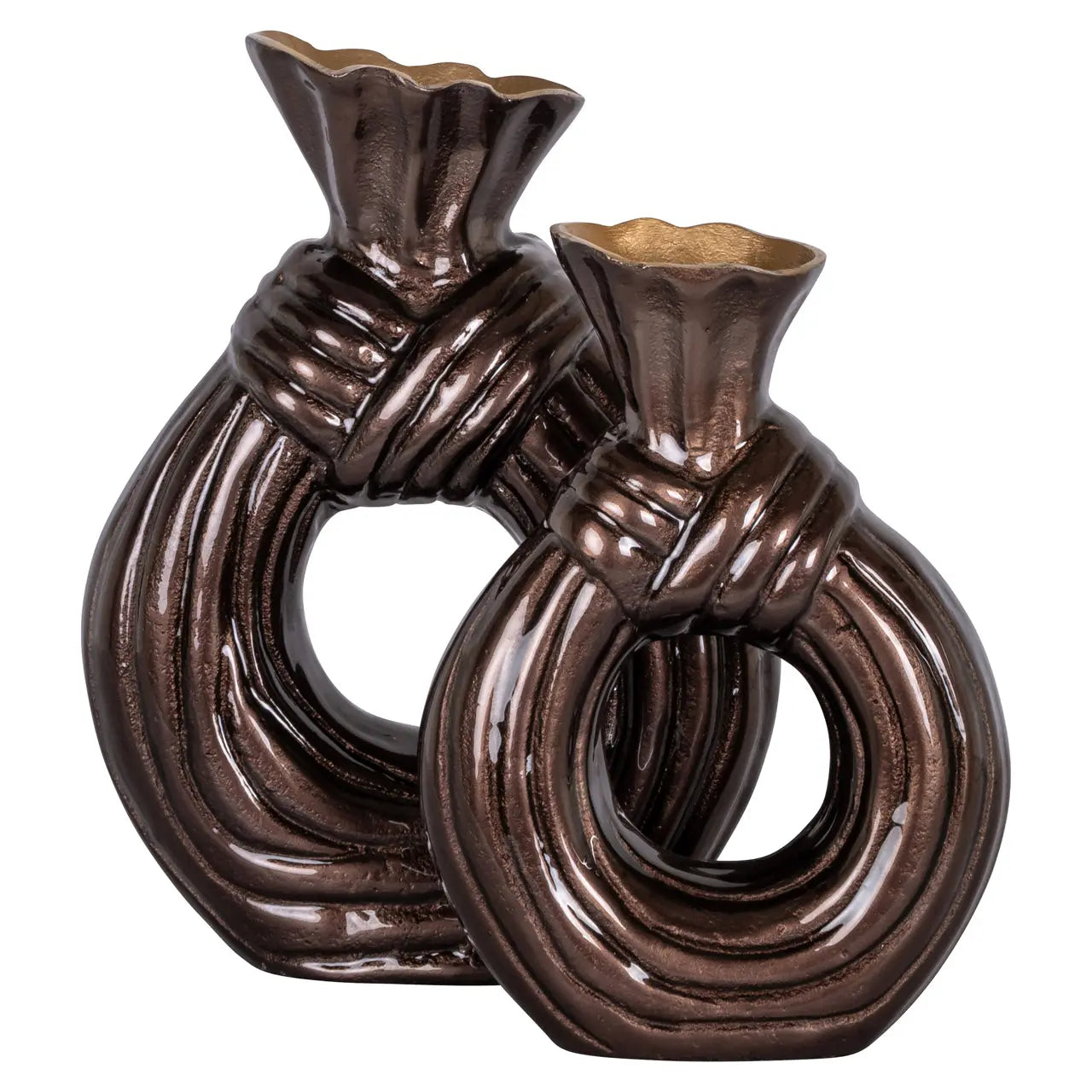 Suen Dark Brown Vase   Nicholas John Interiors