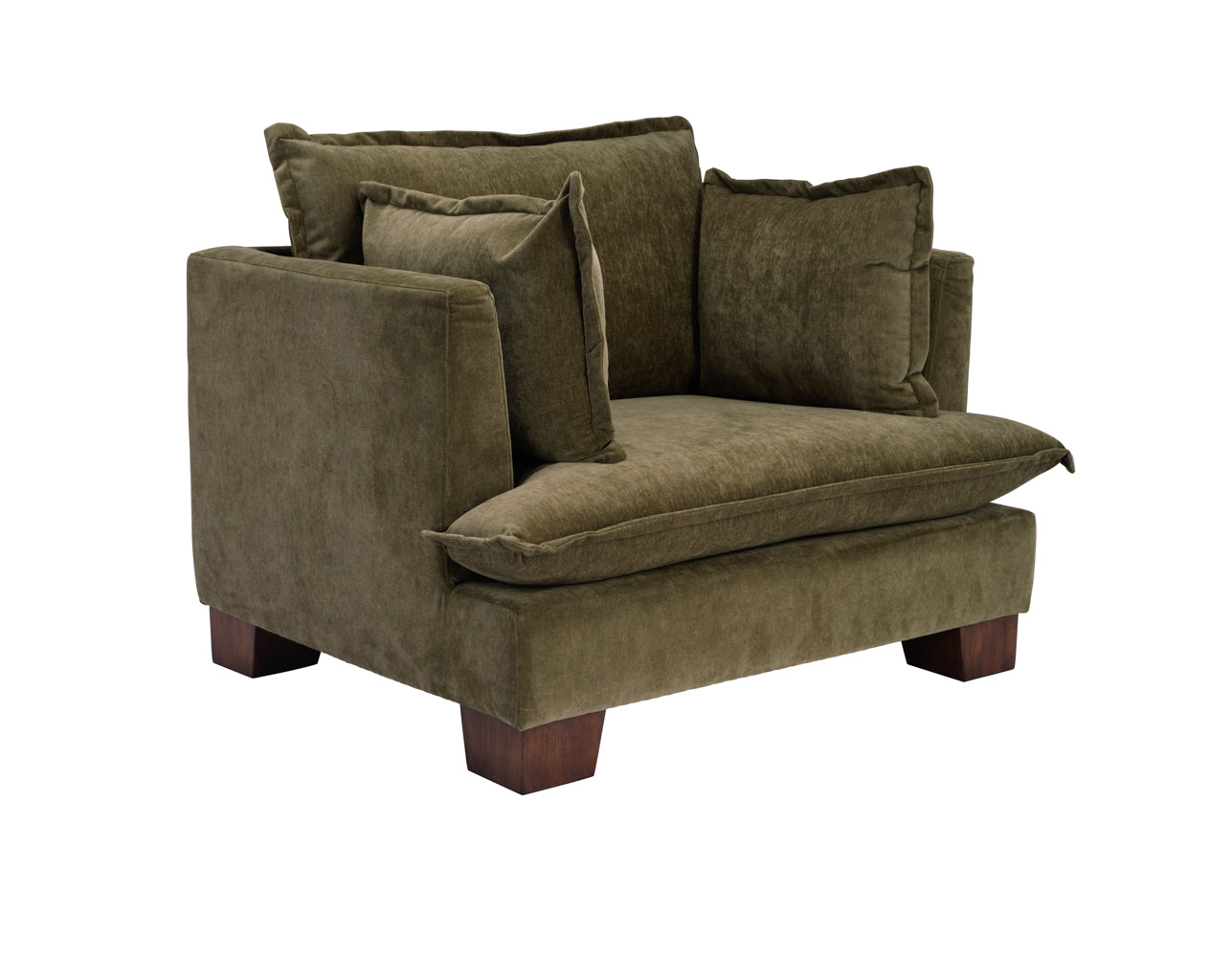 Ashford & Grey Suffolk Olive Armchair