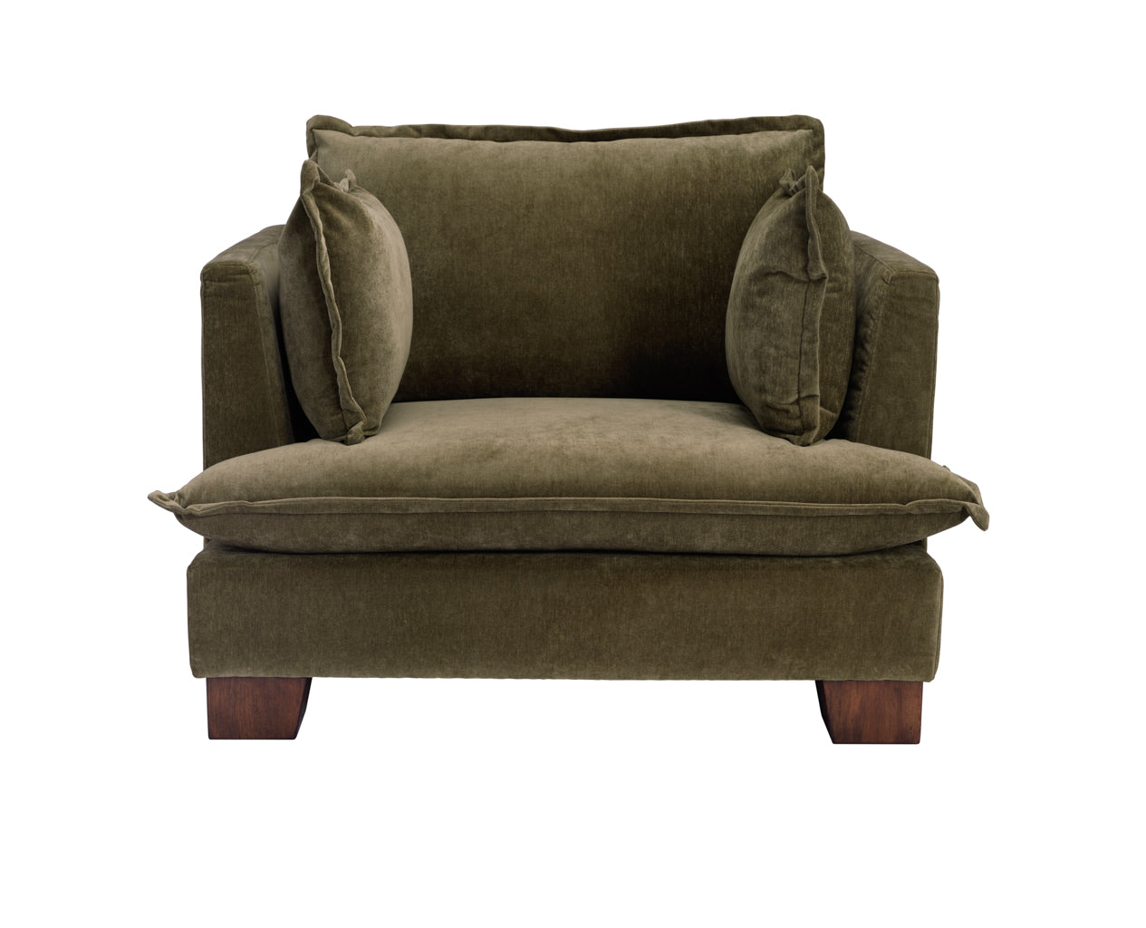 Ashford & Grey Suffolk Olive Armchair