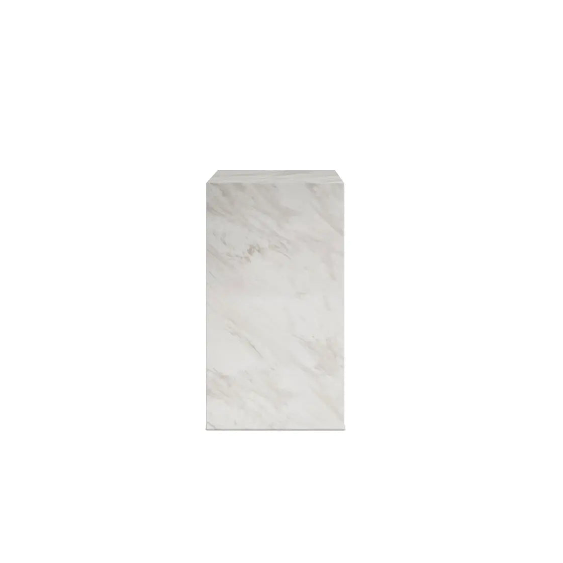 Ashford & Grey Sur White Marble Small Pedestal