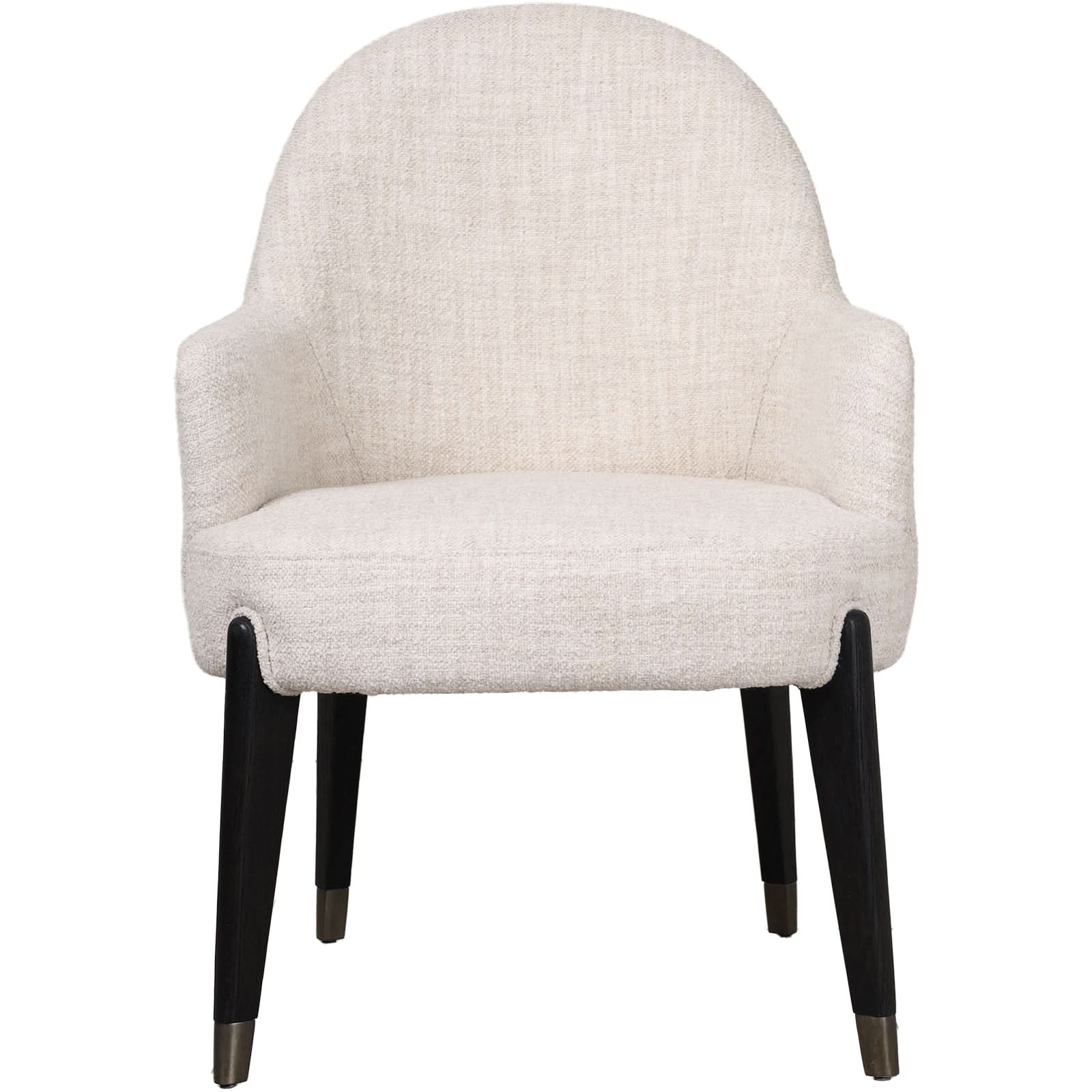 Luna Dining Arm Chair II in Dark   Nicholas John Interiors