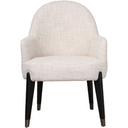 Luna Dining Arm Chair II in Dark   Nicholas John Interiors