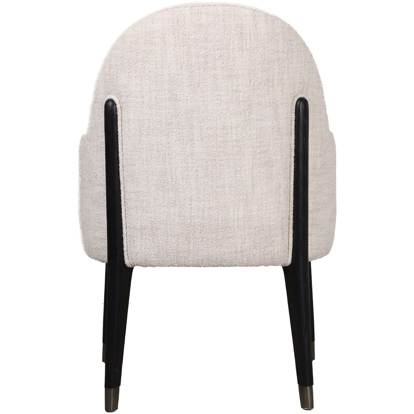 Luna Dining Arm Chair II in Dark   Nicholas John Interiors