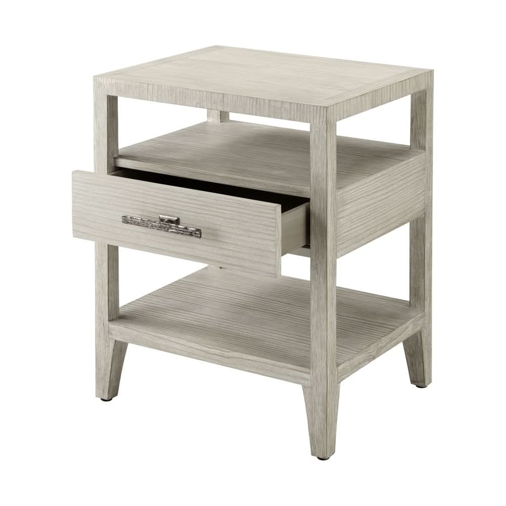Theodore Alexander Breeze One Drawer Bedside Table   Nicholas John Interiors