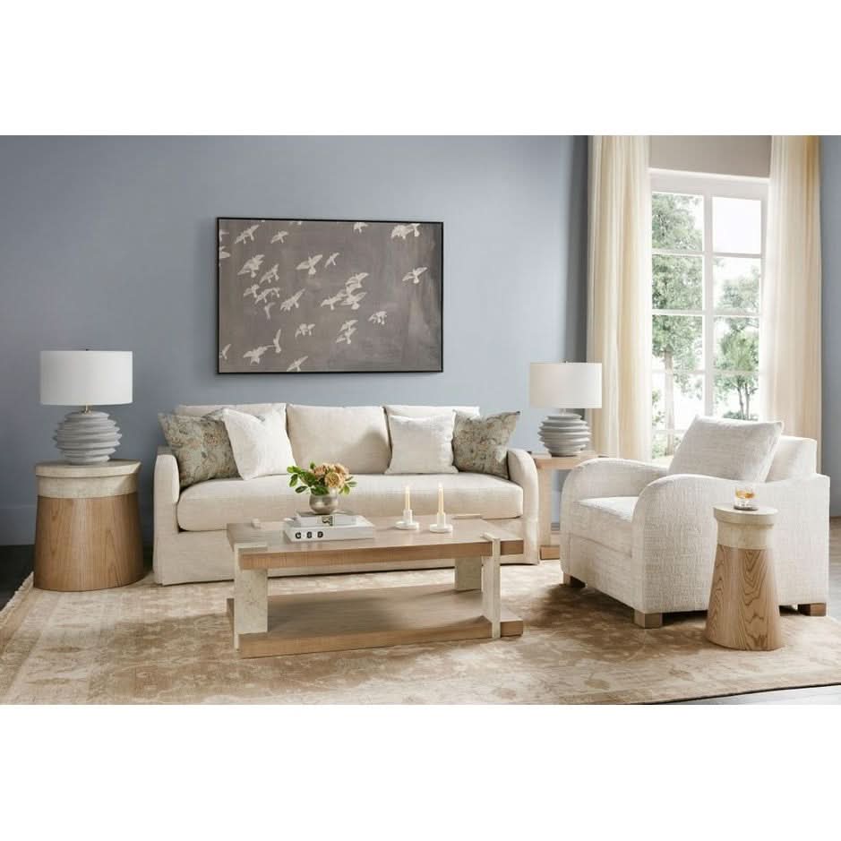Theodore Alexander III Catalina Side Table in Dune Finish   Nicholas John Interiors