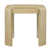 Theodore Alexander Table Origins Square Side in Sesame   Nicholas John Interiors