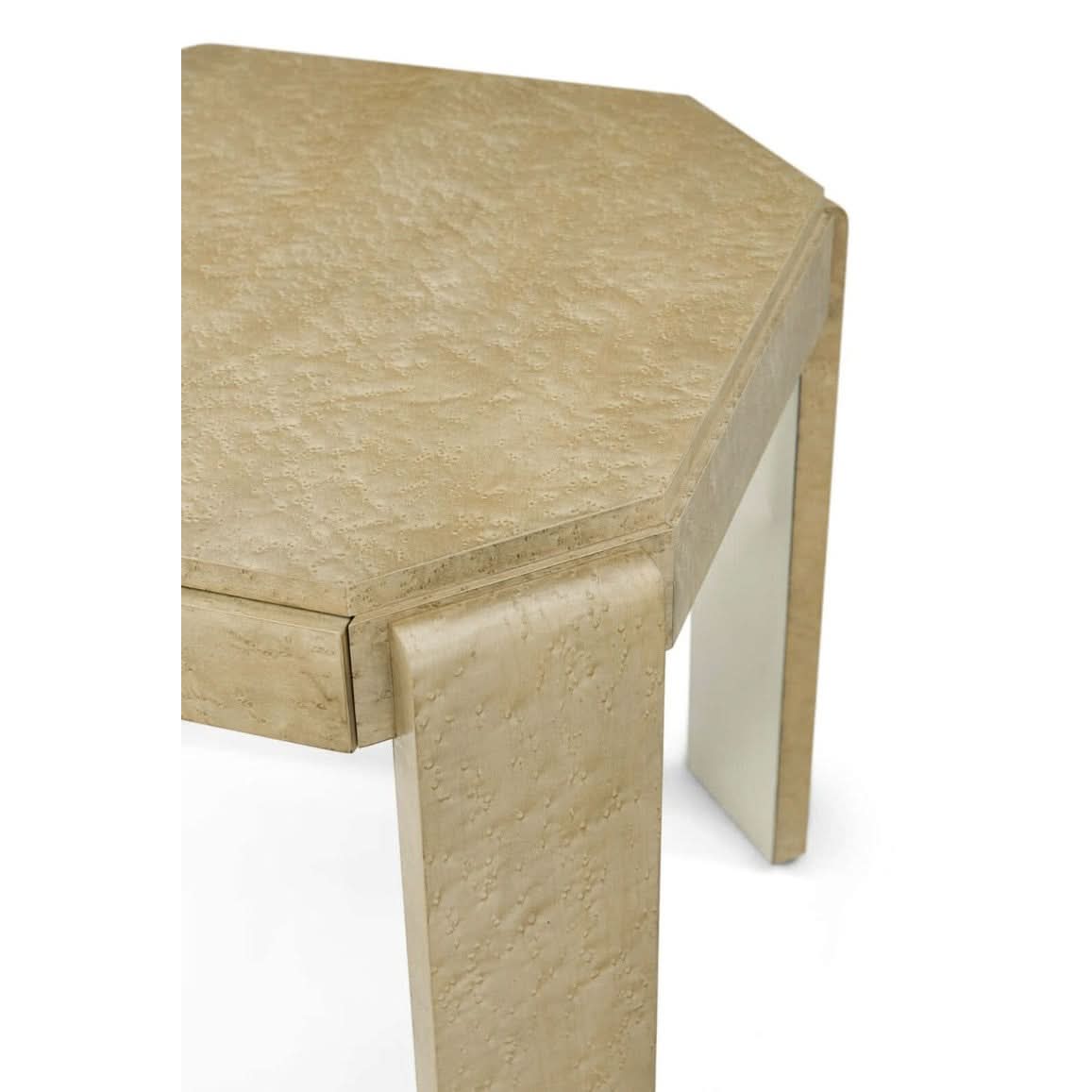 Theodore Alexander Table Origins Square Side in Sesame   Nicholas John Interiors