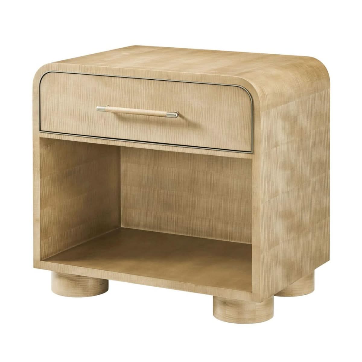 Theodore Alexander II Origins Nightstand in Sesame   Nicholas John Interiors