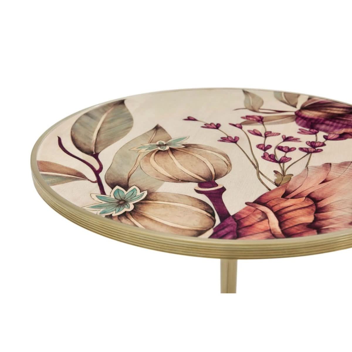 Theodore Alexander Bouquet Side Table   Nicholas John Interiors