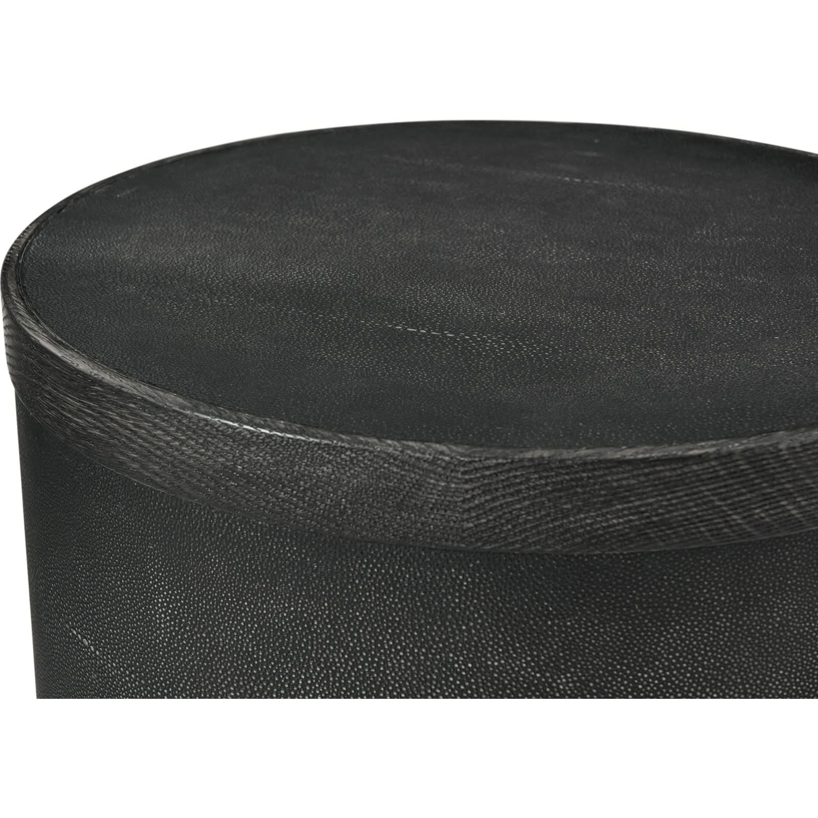 Theodore Alexander Maxwell Drum Side Table Dark   Nicholas John Interiors