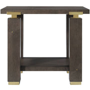 Theodore Alexander Judith Leiber Rectangle Side Table Dark   Nicholas John Interiors