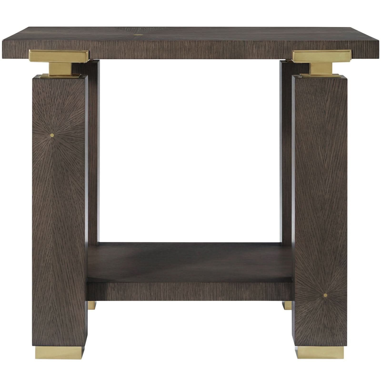 Theodore Alexander Judith Leiber Rectangle Side Table Dark   Nicholas John Interiors