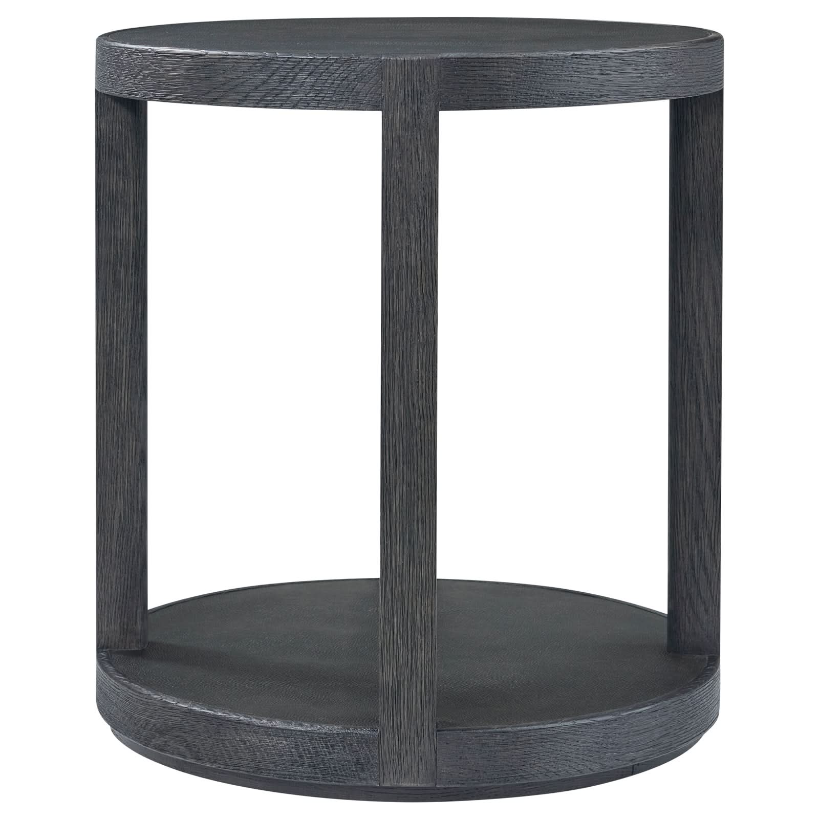 Theodore Alexander Maxwell Round Side Table Dark   Nicholas John Interiors