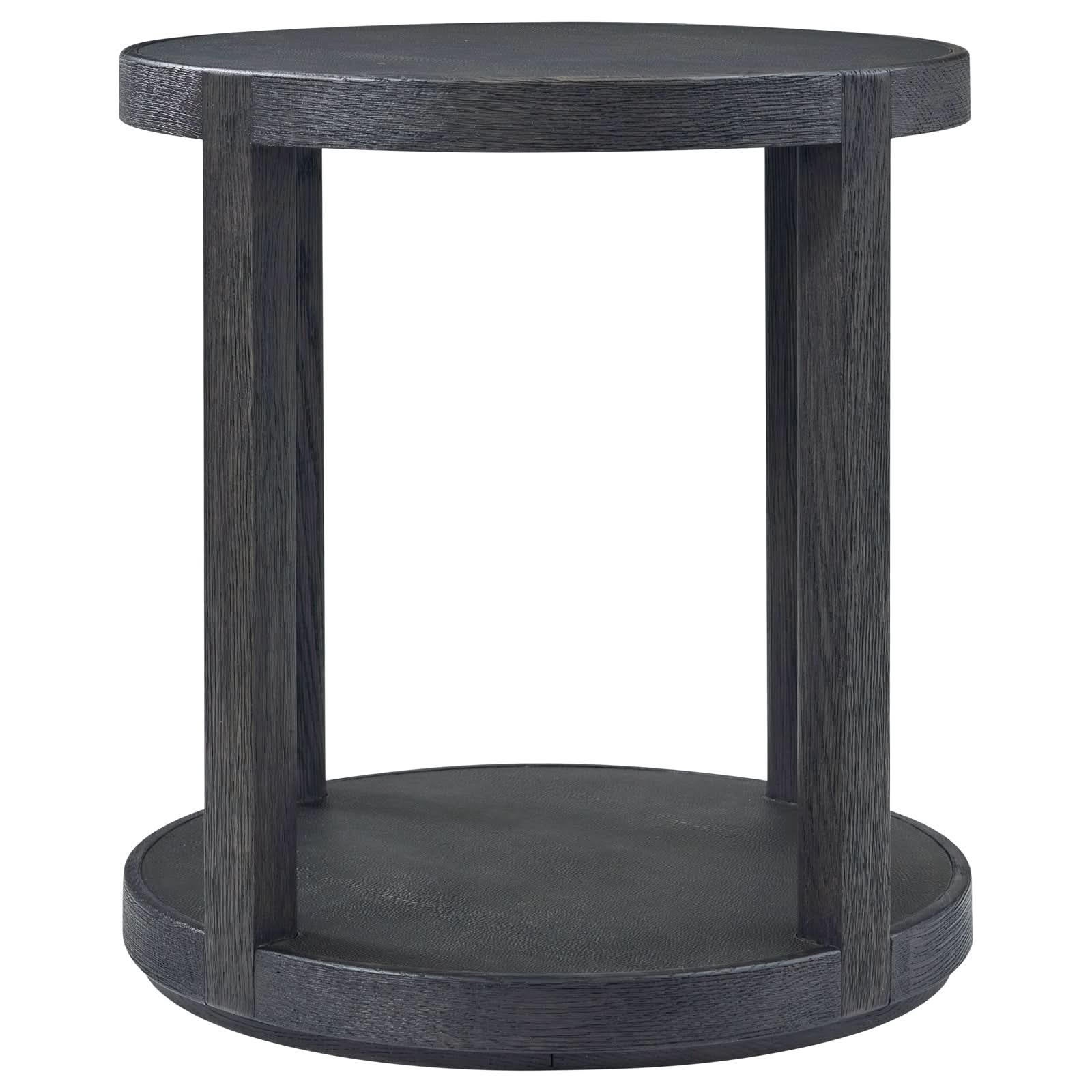 Theodore Alexander Maxwell Round Side Table Dark   Nicholas John Interiors