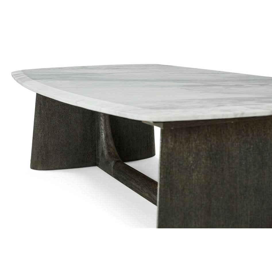Theodore Alexander Repose Wooden Coffee Table Marble Top   Nicholas John Interiors