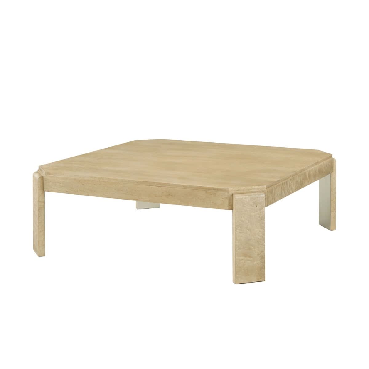 Theodore Alexander Table Origins Square Coffee in Sesame   Nicholas John Interiors