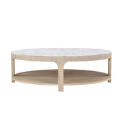 Theodore Alexander Horizon Round Quartz Coffee Table   Nicholas John Interiors