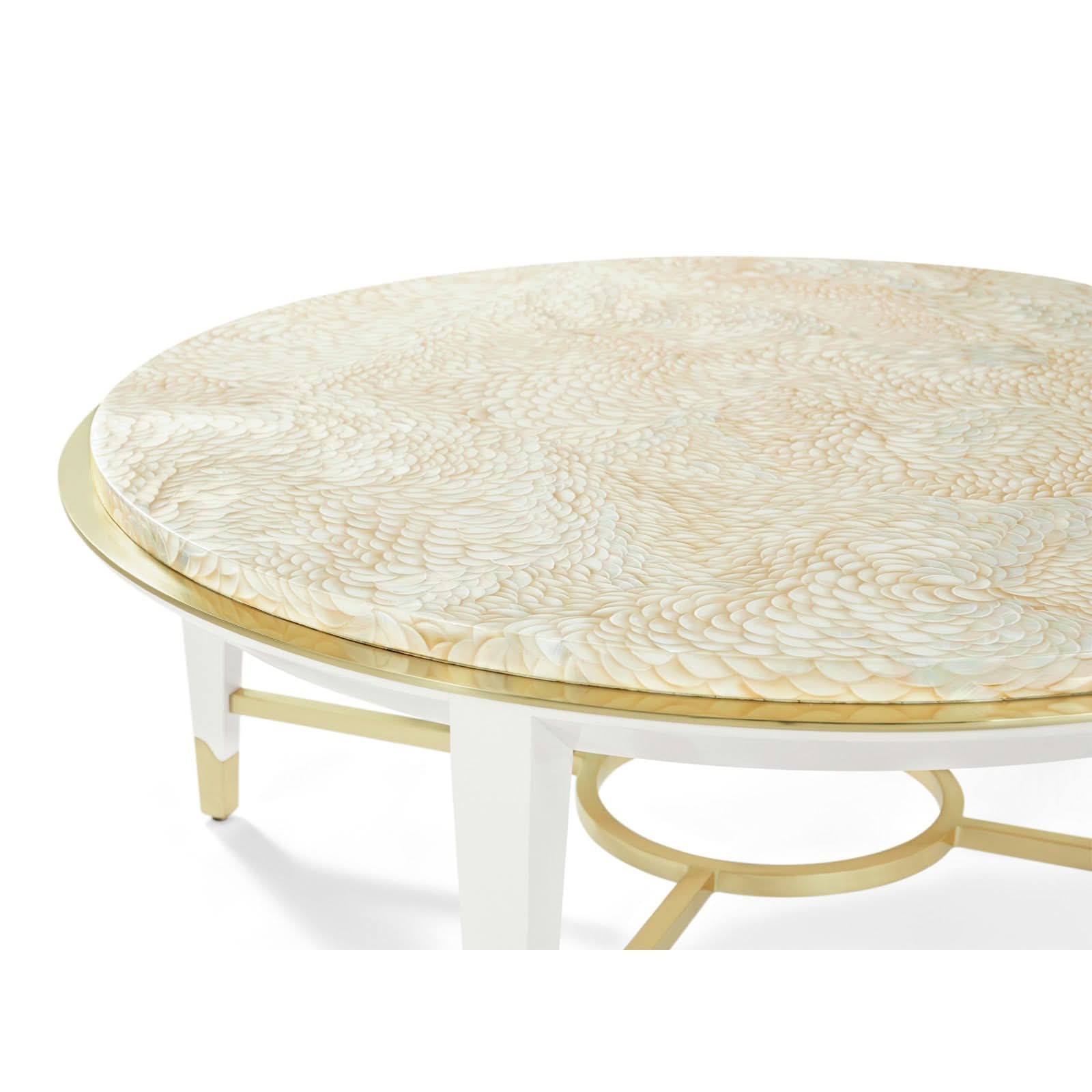 Theodore Alexander Judith Leiber Round Coffee Table   Nicholas John Interiors