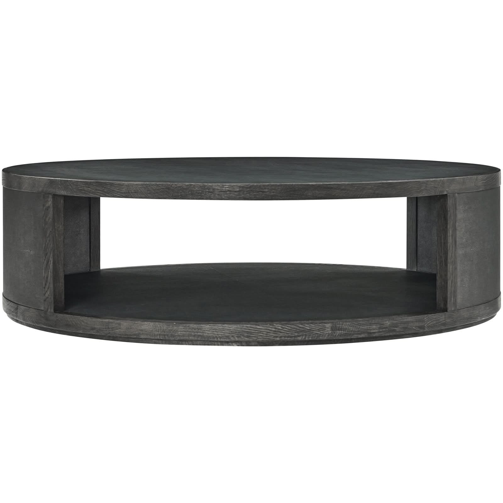 Theodore Alexander Maxwell Round Coffee Table Large Dark   Nicholas John Interiors
