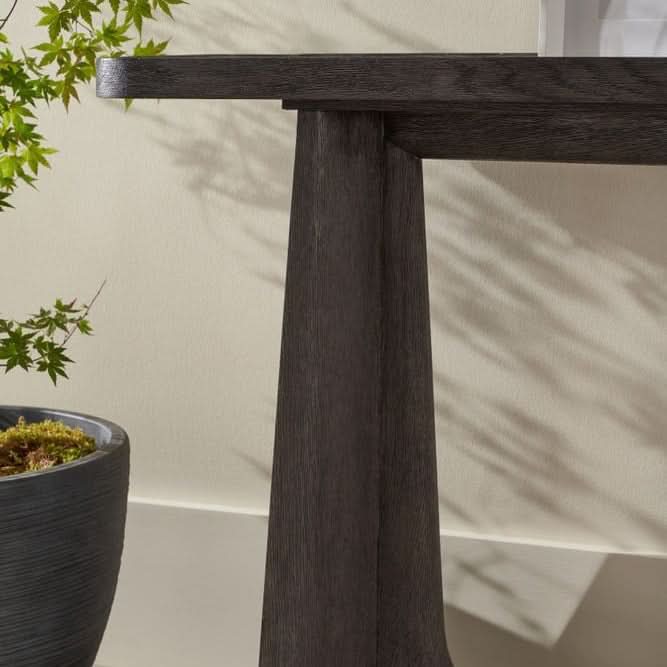 Theodore Alexander Repose Wooden Console Table   Nicholas John Interiors