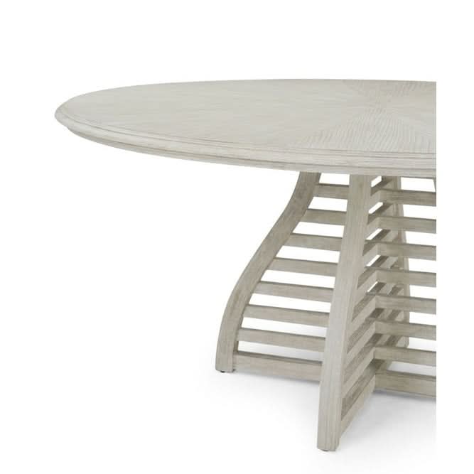 Theodore Alexander Breeze Slatted Dining Table   Nicholas John Interiors