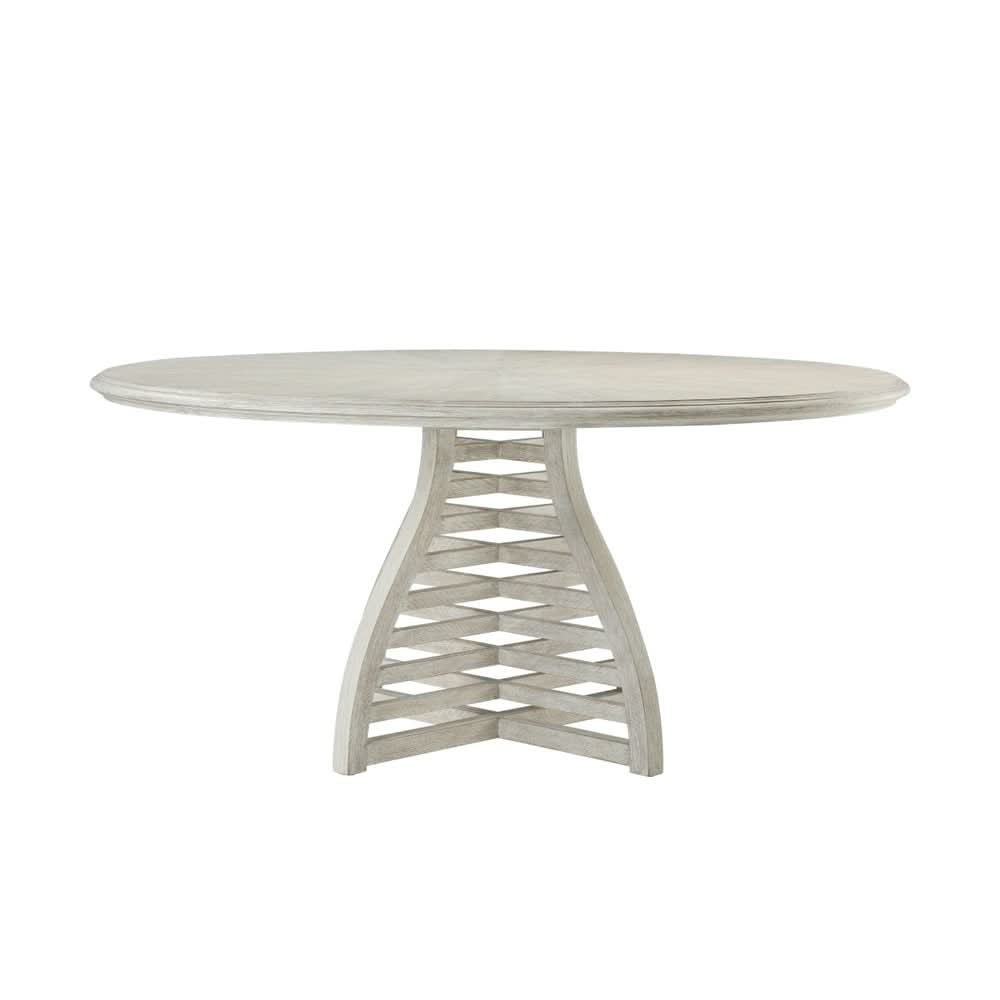 Theodore Alexander Breeze Slatted Dining Table   Nicholas John Interiors