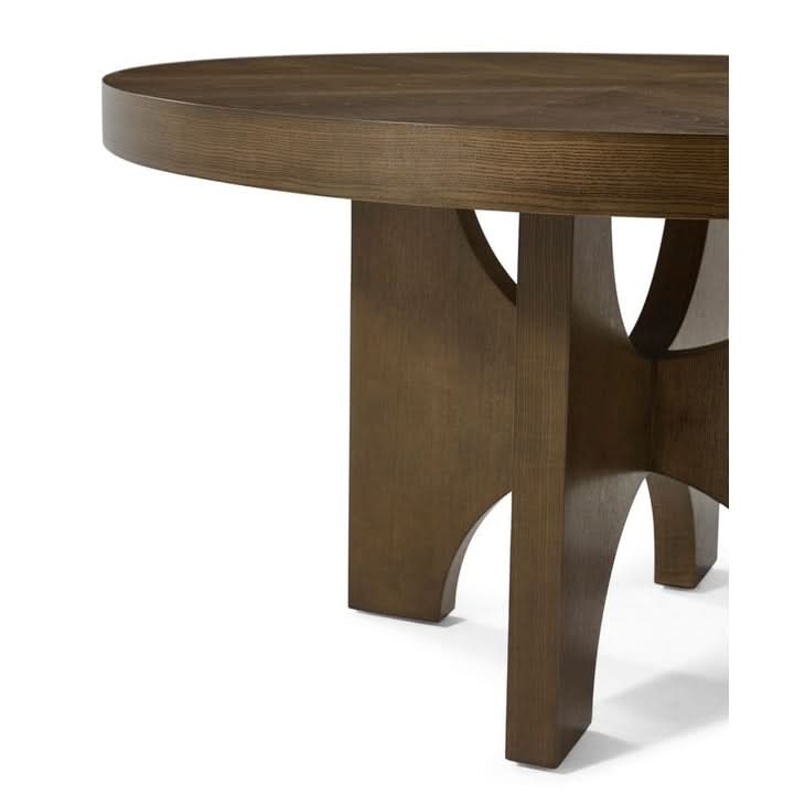 Theodore Alexander Catalina Extending Round Dining Table 137 - 183cm   Nicholas John Interiors