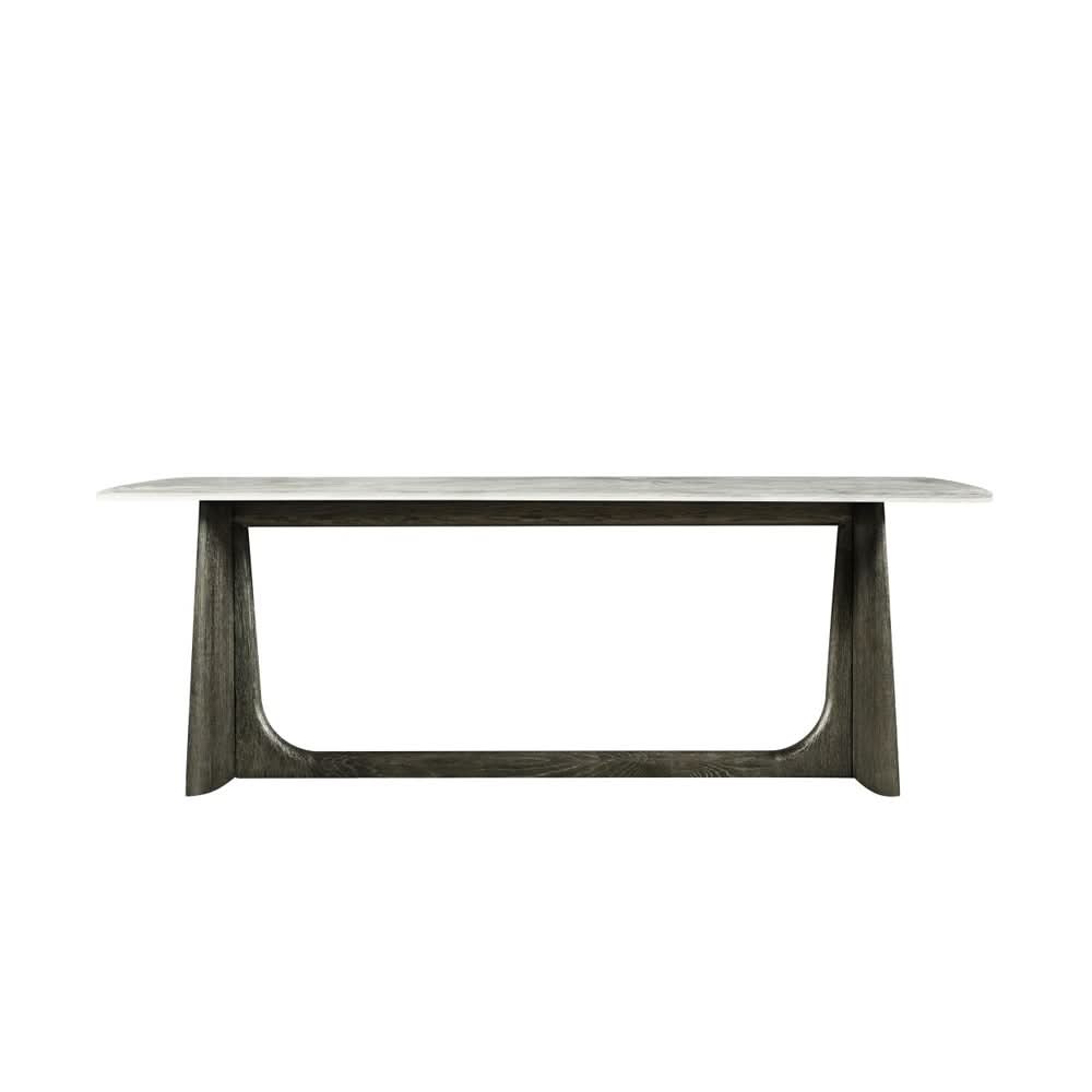 Theodore Alexander Repose Dining Table Marble Top   Nicholas John Interiors