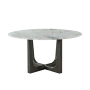Theodore Alexander Repose Round Dining Table Marble Top   Nicholas John Interiors