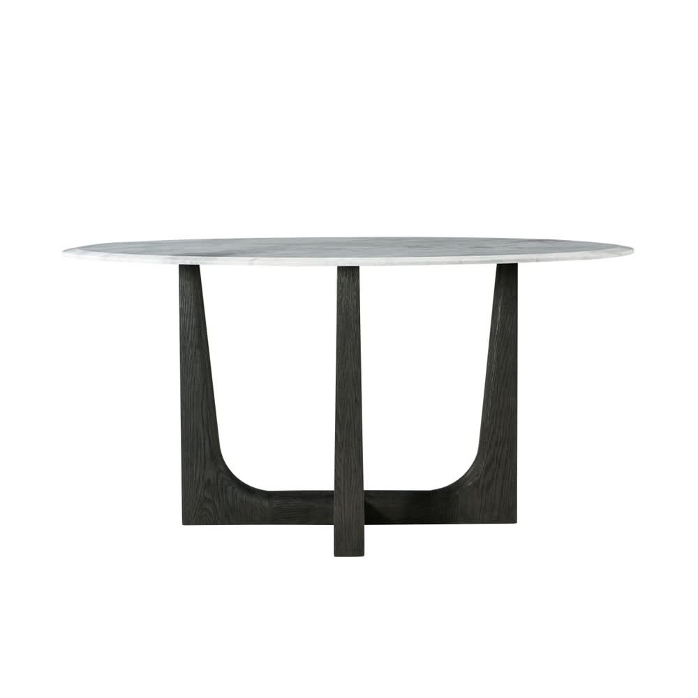 Theodore Alexander Repose Round Dining Table Marble Top   Nicholas John Interiors
