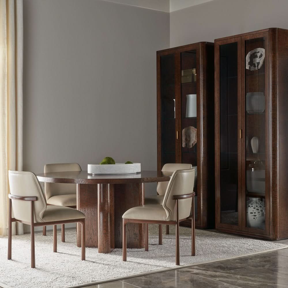 Theodore Alexander Kesden Round Dining Table   Nicholas John Interiors