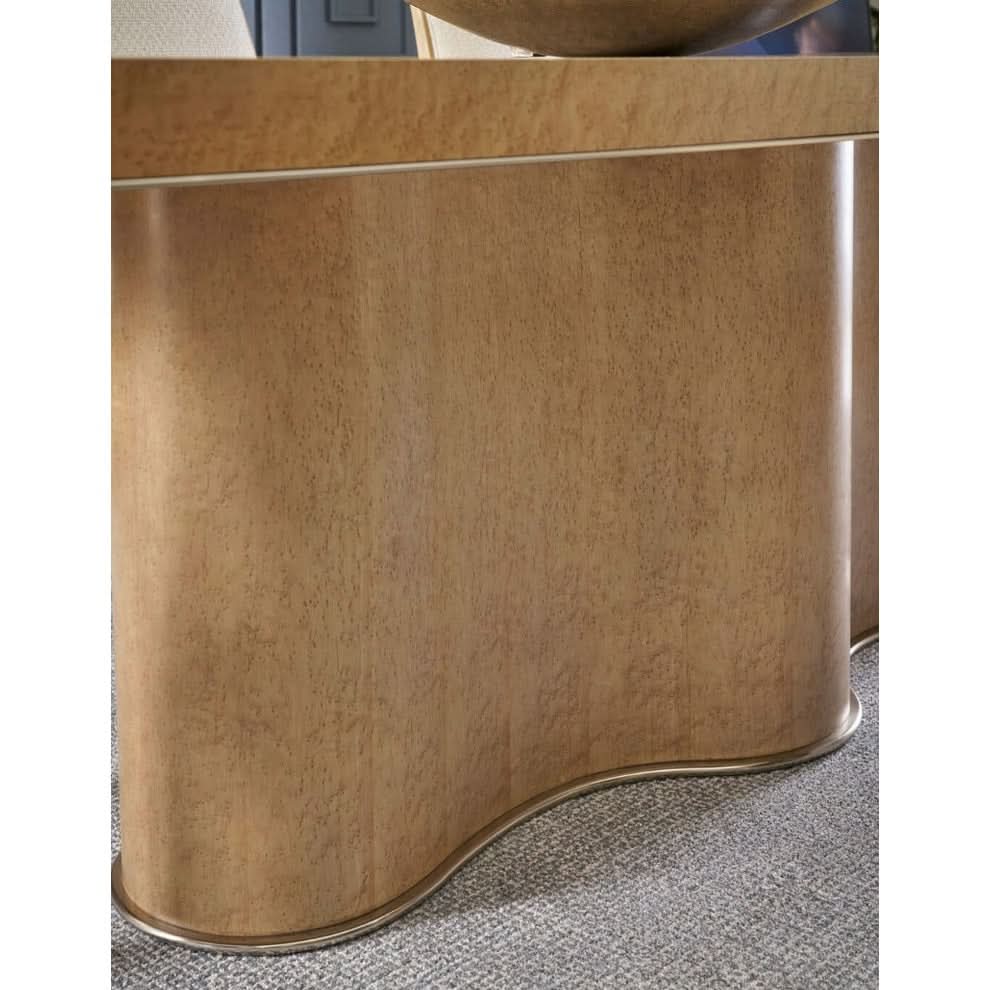 Theodore Alexander Table Origins Rectangular Extending Dining in Sesame 208-300cm   Nicholas John Interiors