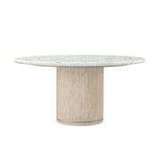 Theodore Alexander Horizon Round Quartz Dining Table   Nicholas John Interiors