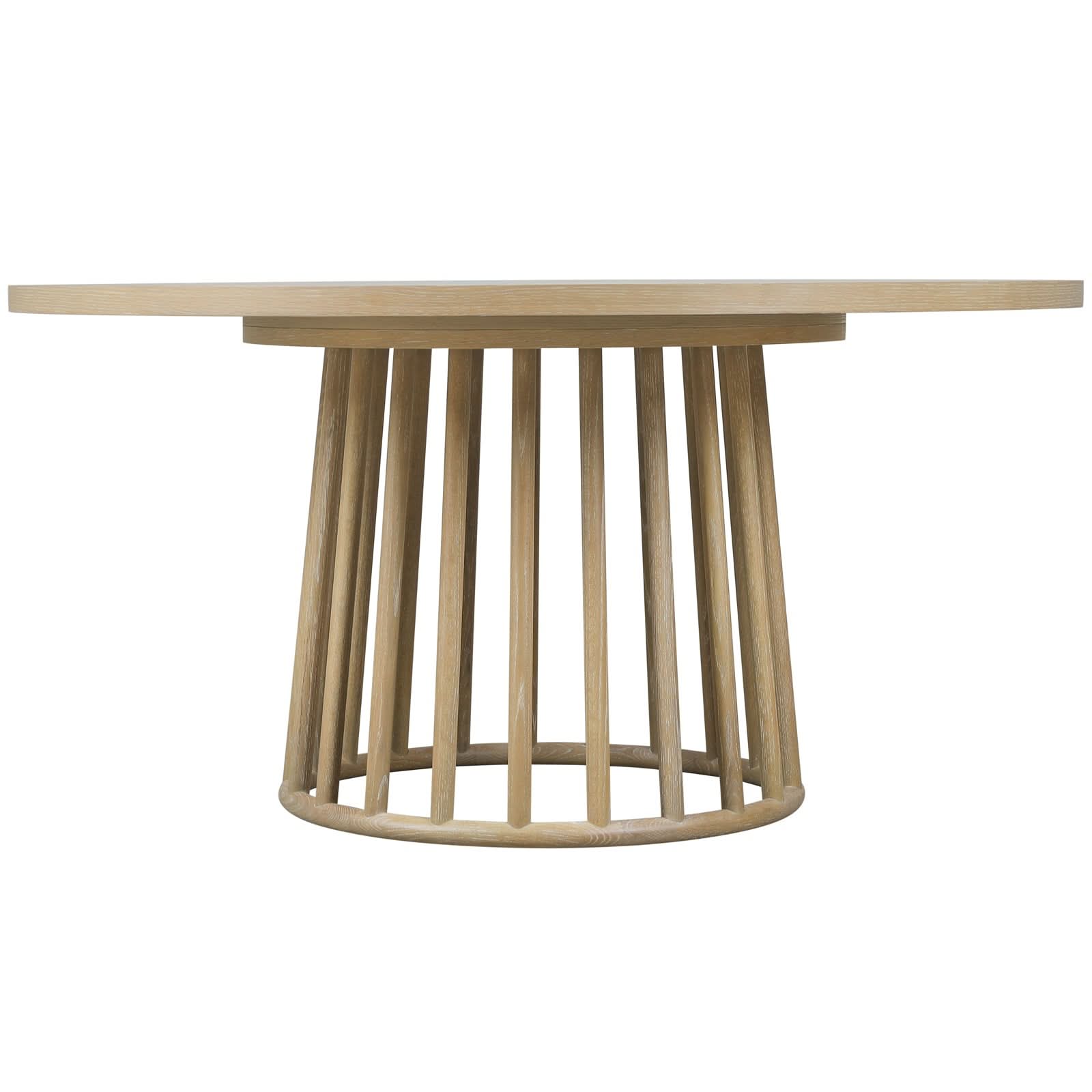 Theodore Alexander Montauk Round Dining Table Light   Nicholas John Interiors