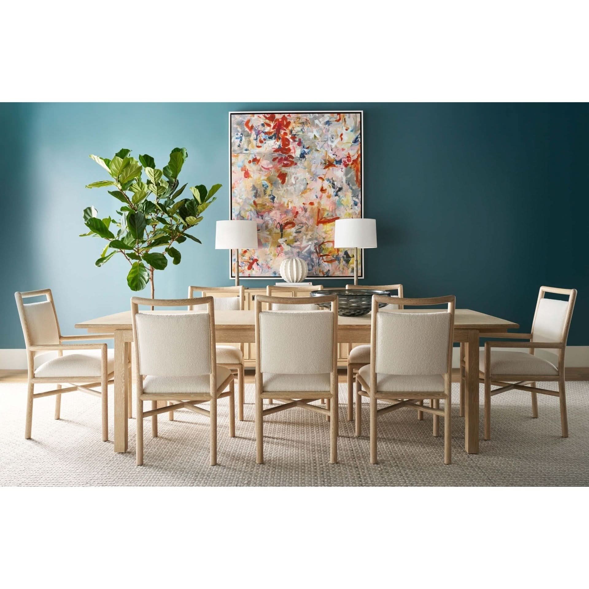 Theodore Alexander Montauk Rectangular Extension Dining Table Light 213cm -305cm   Nicholas John Interiors