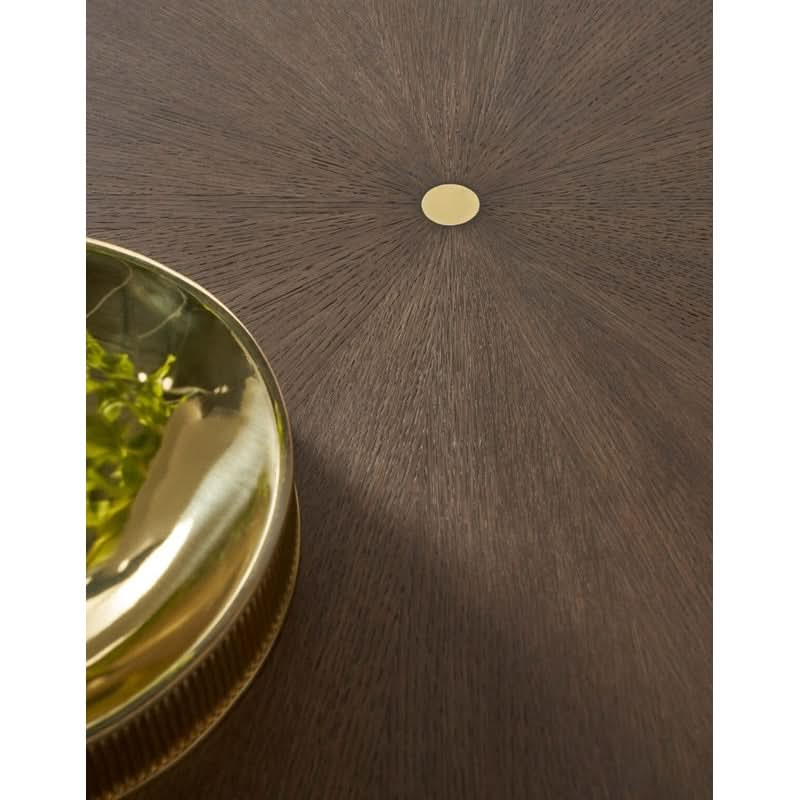 Theodore Alexander Judith Leiber Round Sunburst Dining Table Dark   Nicholas John Interiors