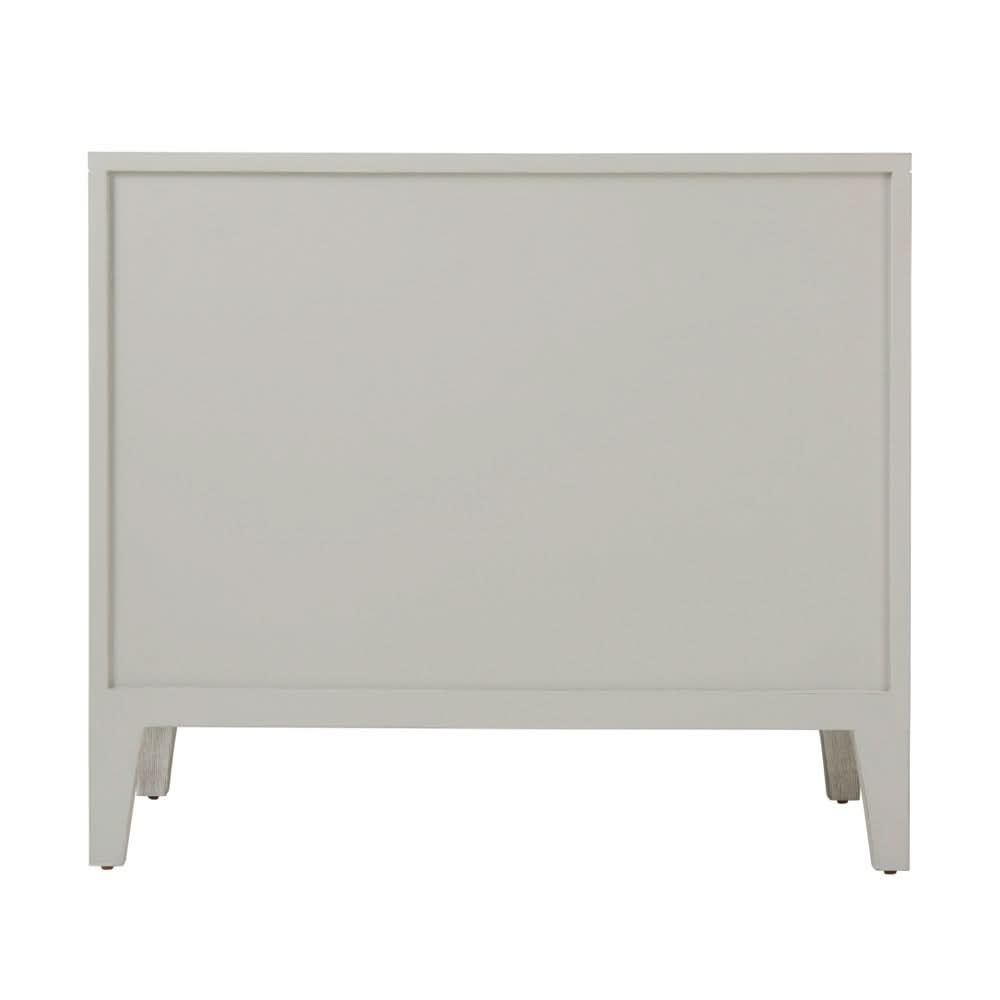 Theodore Alexander Breeze Three Drawer Bedside Table   Nicholas John Interiors