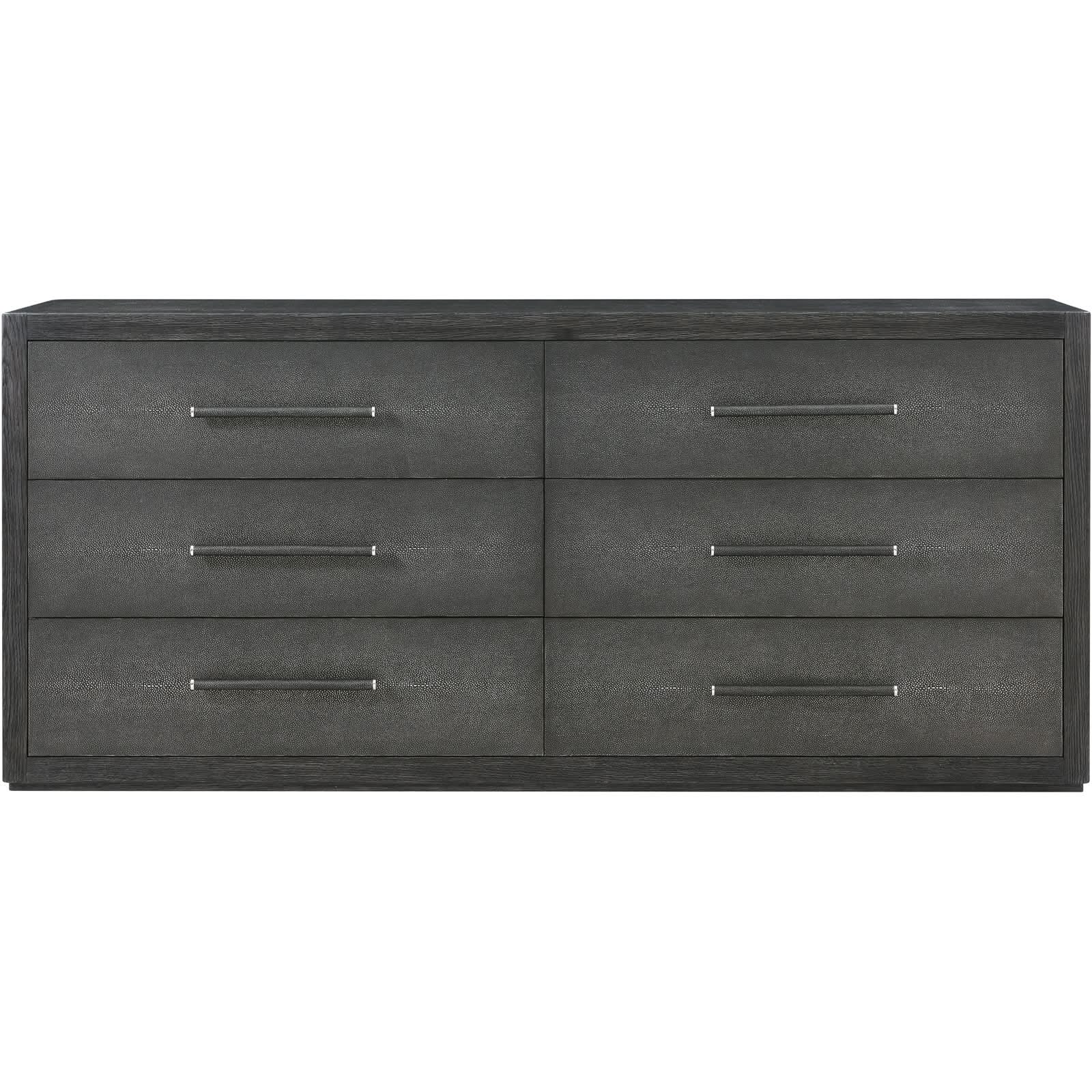 Theodore Alexander Maxwell 6-Drawer Dresser Dark   Nicholas John Interiors