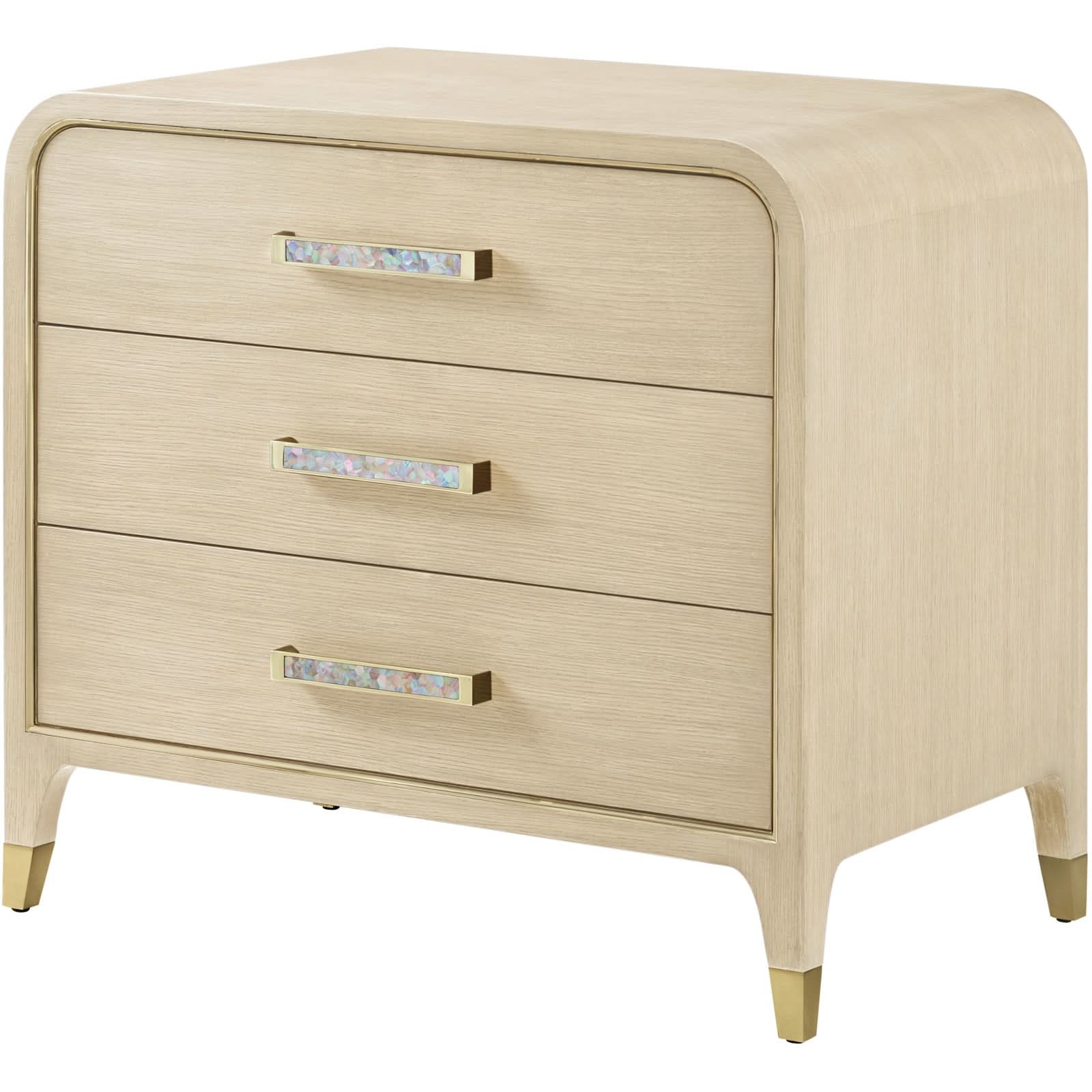 Theodore Alexander Judith Leiber 3-Drawer Bedside Table Light   Nicholas John Interiors