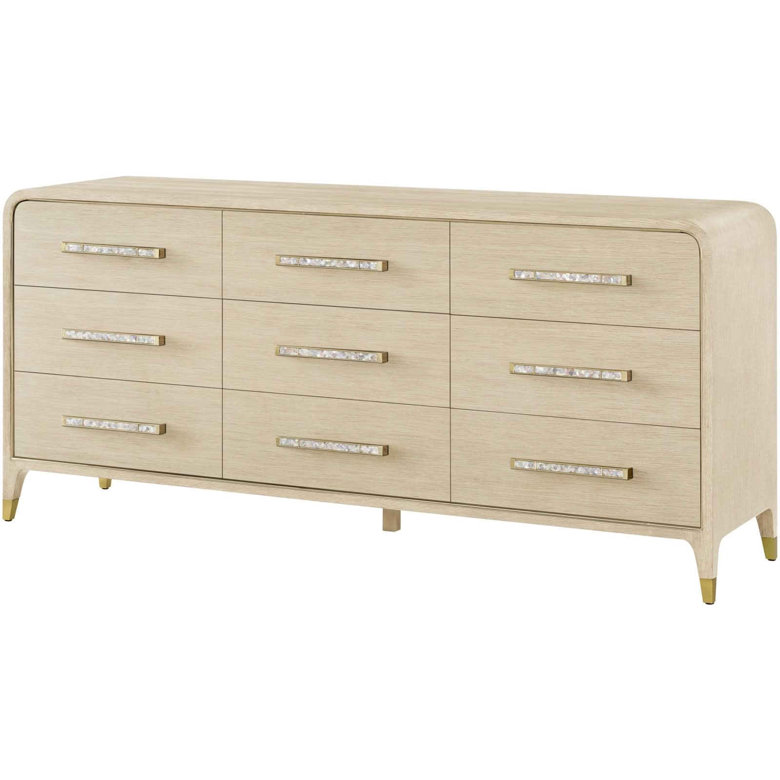 Theodore Alexander Judith Leiber 9-Drawer Dresser Light   Nicholas John Interiors