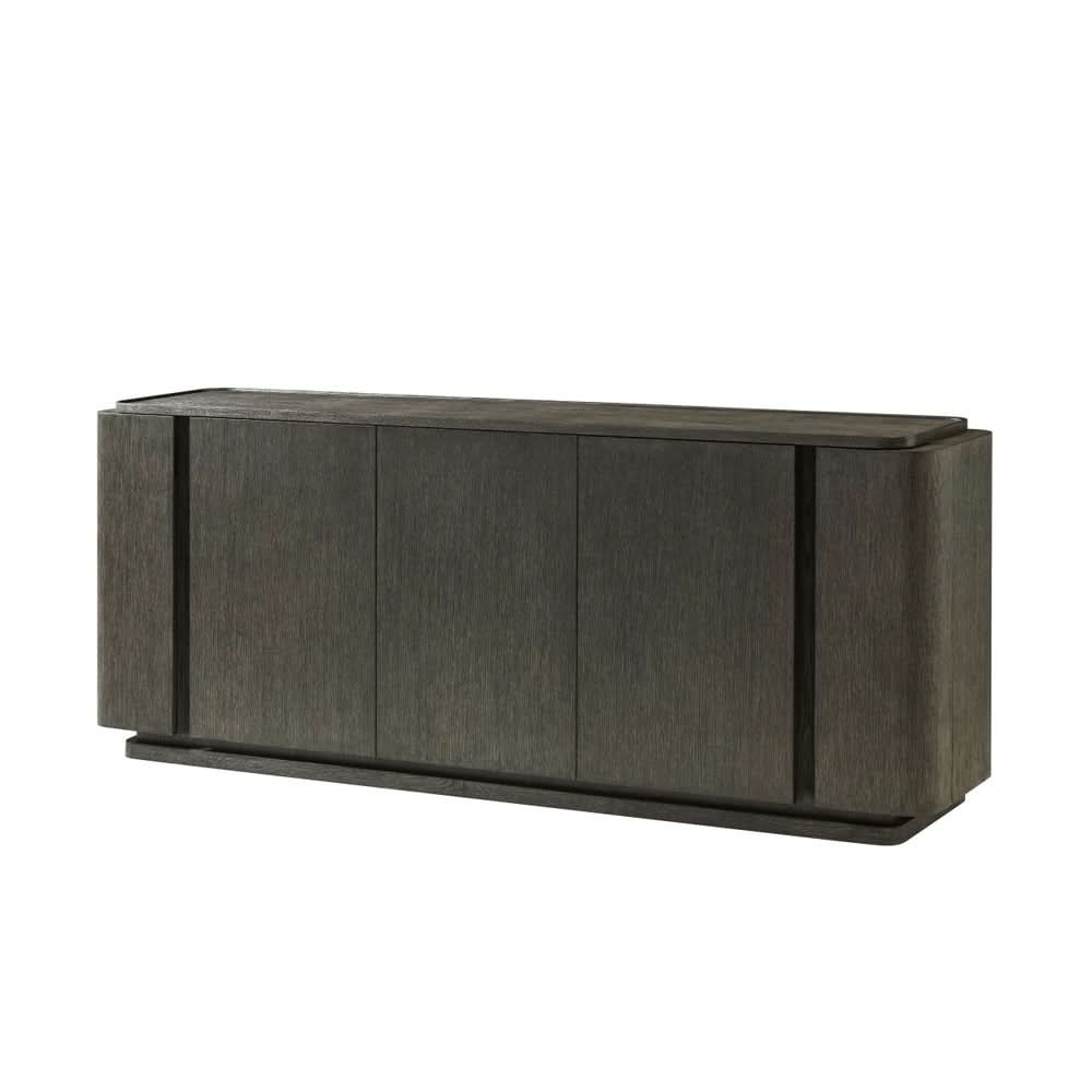 Theodore Alexander Repose Triple Door Sideboard with Side Storage   Nicholas John Interiors