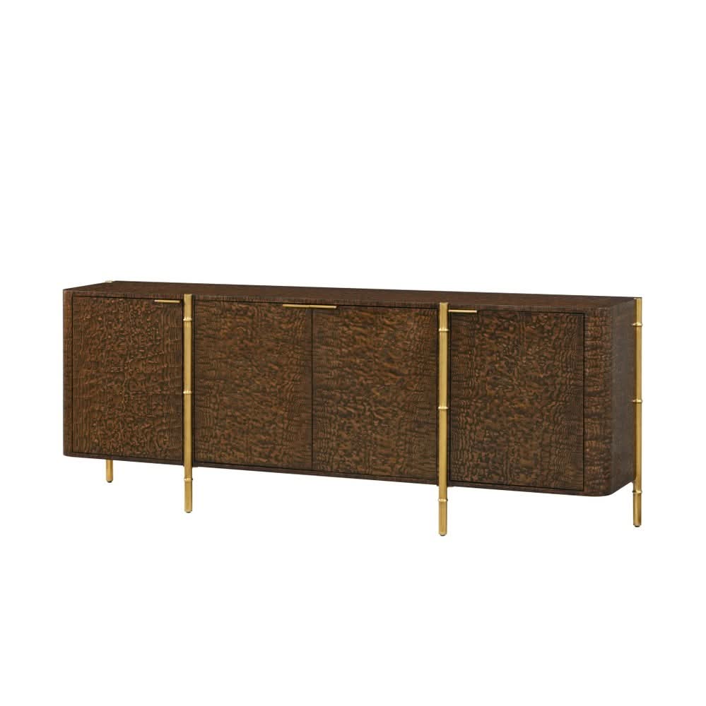 Theodore Alexander Kesden Sideboard with Brass Accent   Nicholas John Interiors
