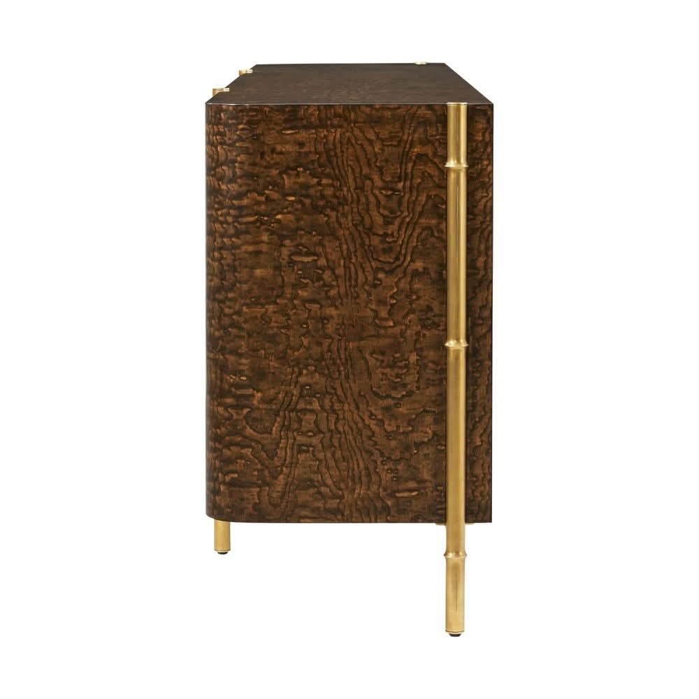 Theodore Alexander Kesden Sideboard with Brass Accent   Nicholas John Interiors