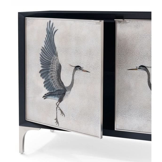 Theodore Alexander Origins Heron Wooden Chest   Nicholas John Interiors