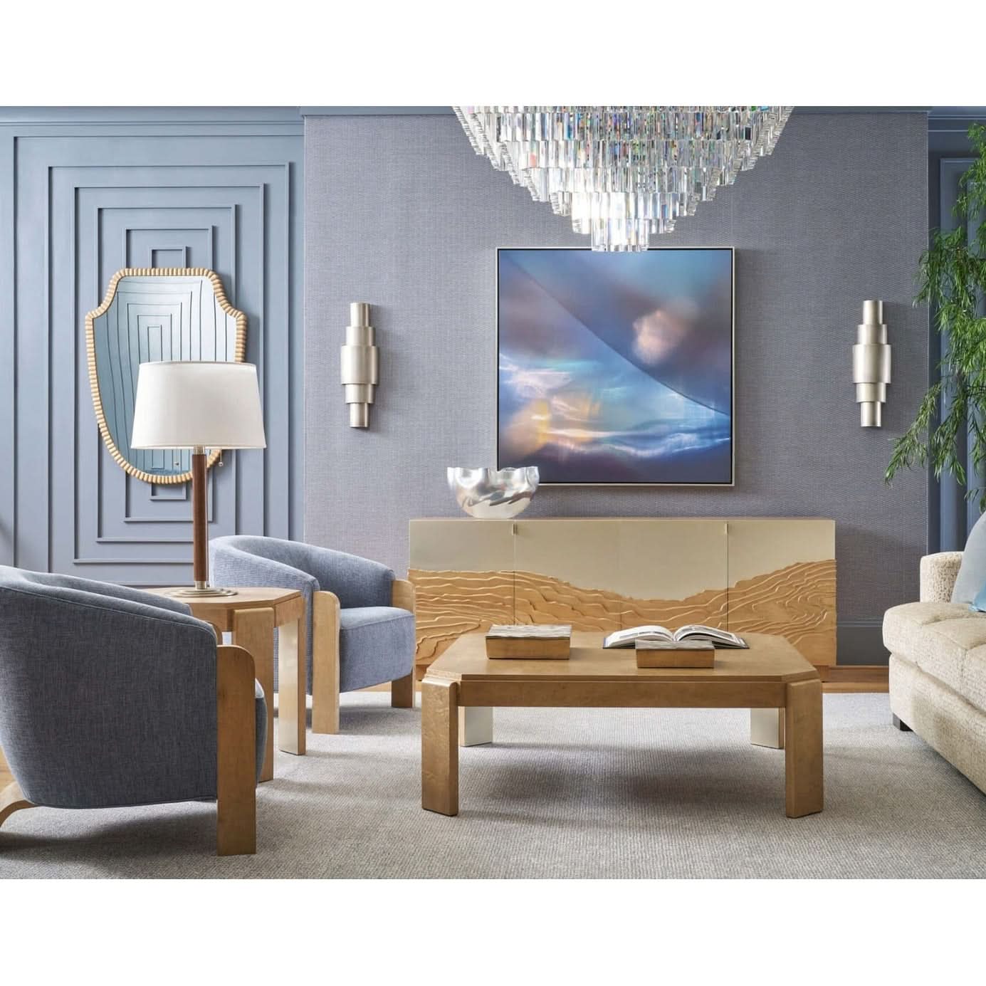 Theodore Alexander Strata Credenza   Nicholas John Interiors