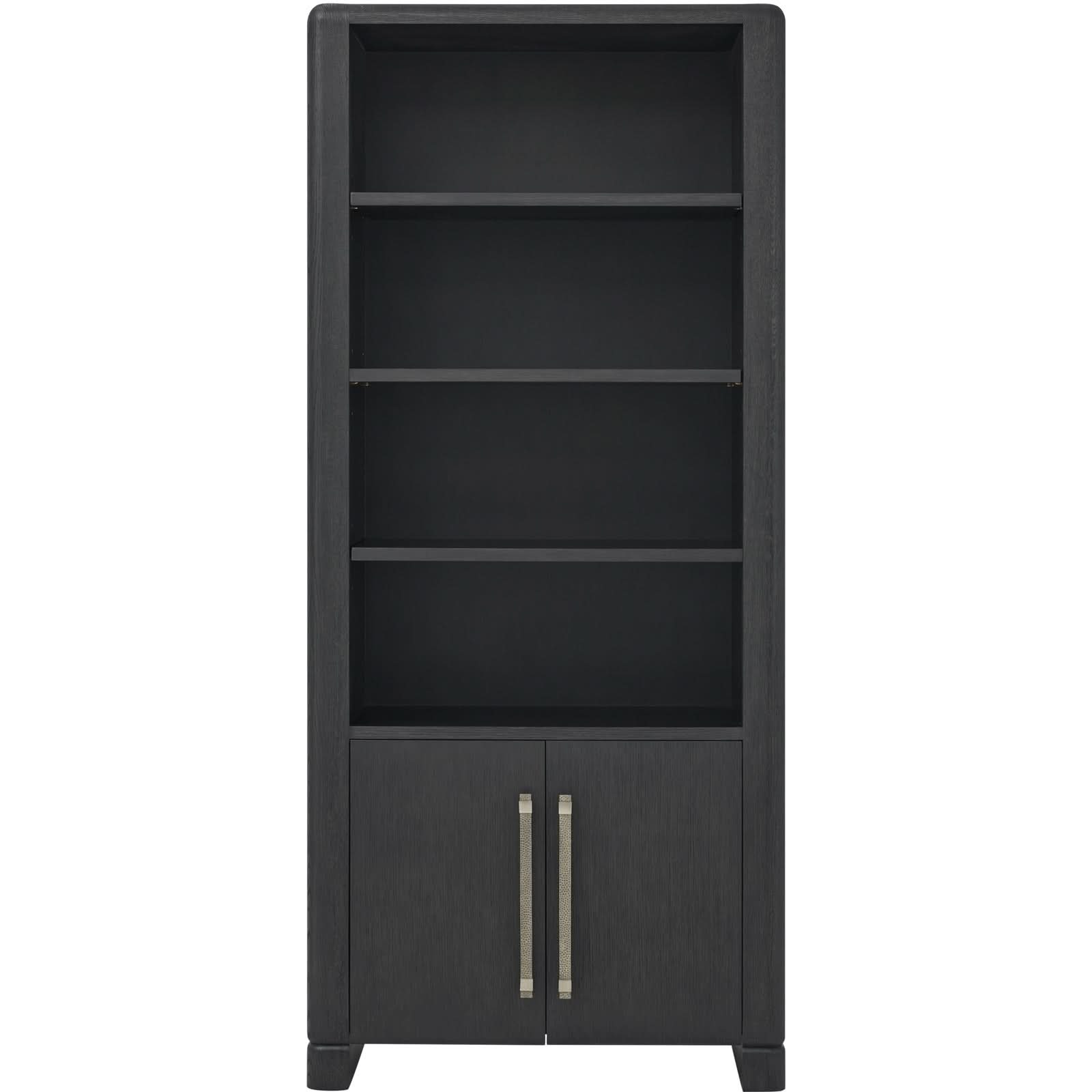 Theodore Alexander Luna Bookcase Dark   Nicholas John Interiors