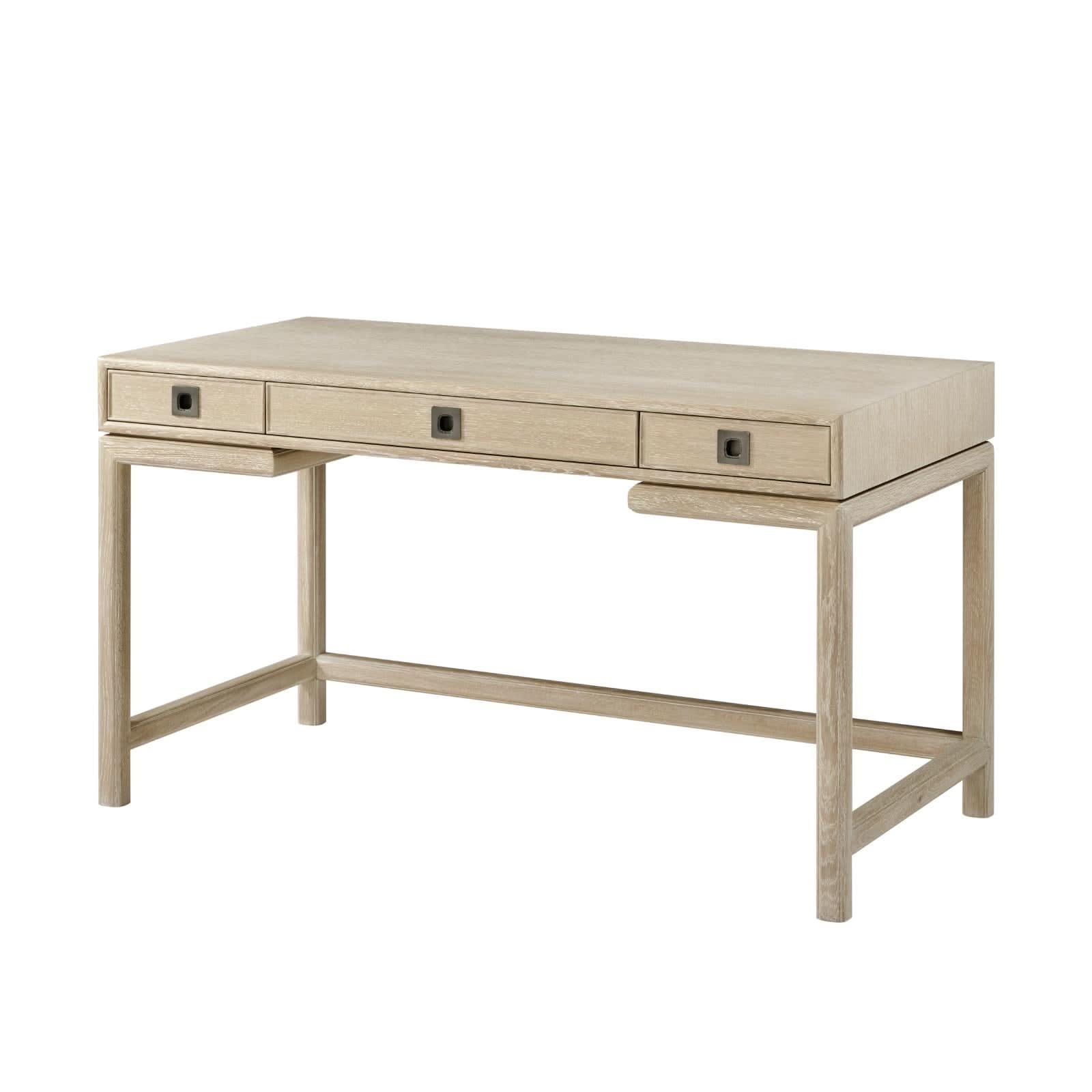 Theodore Alexander Desk Montauk in Light   Nicholas John Interiors